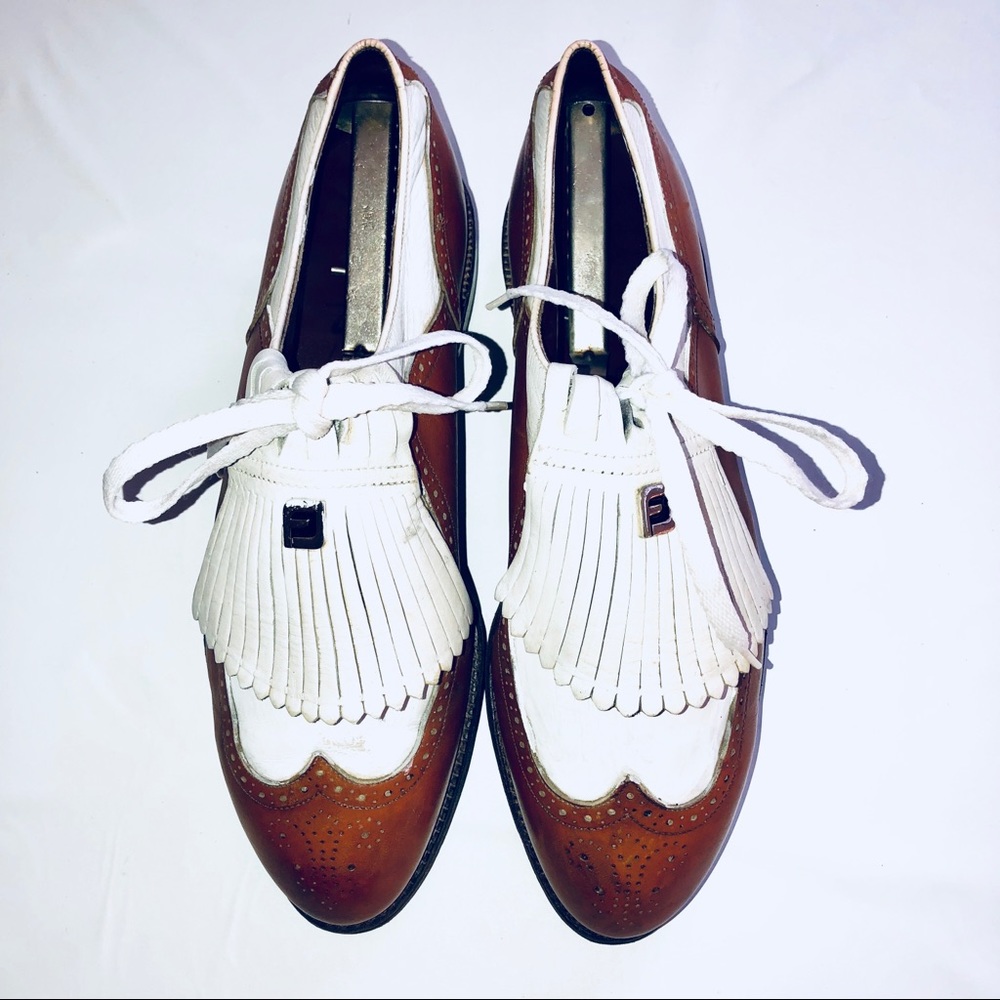 Footjoy Classics Wing Tip Golf Shoes Fringe 10C